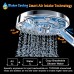 Shower Head Handheld Powerful Spray against Low Water Pressure  Innovative 3-Setting Button Switch One-Hand Operation  Handheld Showerhead with Hose  Superior Full-Chrome Finish  4.6 Inch - B07C9H8J1J